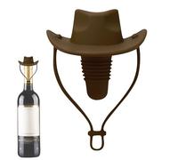 Tapones De Botella Sombrero De | Silicone En Forma De Sombrero Para Vino | Accesorio Reutilizable Hermético Para Cocina, Divertido Para Reuniones Barbacoa Regalos Champagne Cerveza