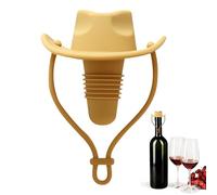 Tapones De Botella Sombrero De,Silicone En Forma De Sombrero Para Vino - Accesorio Reutilizable Hermético Para Cocina, Divertido Para Reuniones Barbacoa Regalos Champagne Cerveza