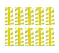 Tapones de cebo rápido para pesca de carpa, tapón de pellets Boilies, componente de aparejo de pelo y accesorio de alimentador, 10 aparejos de plástico para pellets y cebos (9 mm, amarillo)