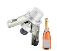 Tapones de champán - Tapón de acero inoxidable ABS de 6 x 3,5 cm para botella de vino espumoso | Sellador de botellas de ajuste a presión con de bloqueo de bomba, tapón reutilizable para