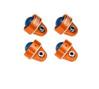 Tapones de choque de aleación de aluminio 7075-T6 para Traxxas 1/7 UDR Unlimited Desert Racer 1/10 Slash Mudboss Ford Raptor Rustler 4X4 Ultimate Slash 4X4 Ultimate - Naranja