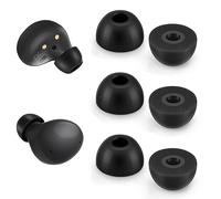 Tapones de Espuma para los oídos para Samsung Galaxy Buds2 Pro - Comodidad Absoluta y sujeción Constante con Las Puntas de Espuma viscoelástica - Negro M x 3