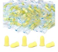 Tapones de espuma para los oídos, súper suaves para dormir, diseño ergonómico, 36 dB SNR, cancelación de ruido, hipoalergénicos, para bloquear ronquidos, volar, estudiar, trabajar (amarillo, 60 pares)