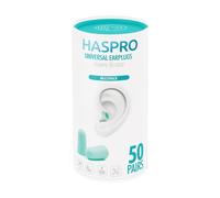 Tapones de espuma para los oídos Tube50 - color menta, Haspro (100 unidades)