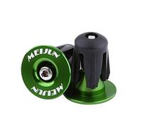 Tapones de Extremo de Manillar de Bicicleta, MAGT 2pcs Universal Colorido Bicicleta de Aluminio Manillar de Bicicleta Mangos de Barra Tapones de Extremo Tapas Accesorio de Bicicleta(Verde)
