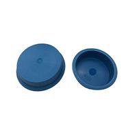 Tapones de goma de acero cerrado, panel de tubo de acero azul, para montaje empotrado, ojal 100, 1 unidad