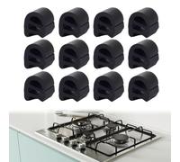 Tapones de Goma de Protección Compatibles, 12 Piezas Pies de Goma para Parrillas de Cocina Repuesto de rejilla para cocinar en la cocina, Patas de soporte de goma antirayaduras