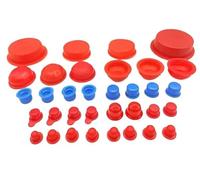 Tapones de goma for roscas, tapones for orificios sellado, 100 unidades M5-M60, for internas, for cilindros, for tubos redondos, protectores, PVC for muebles(14mm)