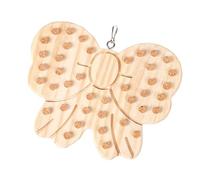 Tapones de madera para morder, juguete de pájaros de madera natural, juguete de entrenamiento para pájaros, loros, jaula de inteligencia, accesorios de fácil instalación