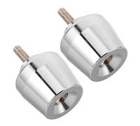 Tapones de Manillar para Motocicleta M6, Metal Antivibración, 2 Piezas | Reductor de Vibraciones, Protección contra Humedad, Extracción Fácil, para Motorbike y Scooter, Color Plata