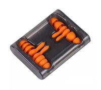 Tapones de oído antibruitos 2 pares reutilizables silicona suave para bloquear y reducir el sonido auriculares dormir ronquidos viajes estudio trabajo con diseño ergonómico ligero ajuste cómodo estuch