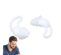 Tapones de oreja para dormir, 2 piezas de accesorios de sueño impermeables - tapones para los oídos de silicona para avión, para viajes, oficina, hogar, campus de ocio y eventos
