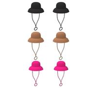 Tapones de pajita, tapa antipolvo reutilizable con forma de sombrero, suministros de botellas coloridas, tapón protector a prueba de fugas para uso diario, viaje por carretera