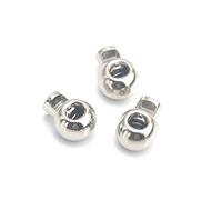 Tapones de palanca de aleación, cerraduras de cable, palanca de cordón, tapón de costura de prendas 10 unids/lote Tapones de aleación de metal redondos grandes Cerraduras de cable de 6 mm Bloqueo de c