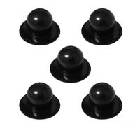Tapones de Pared para Piscina para intex 32mm Plástico Kit Conexión Piscina Sobre el Suelo Filtro Bomba Negro 2 Unidades(5Pcs)
