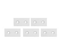 Tapones de Perfil de Aluminio, Aleación Metal, 4080 Doble Orificio, 5 Piezas - Protección Duradera, Fácil Instalación para Estructuras Industriales y CNC (Pago)