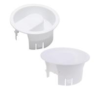 Tapones de plástico antipolvo, antisalpicaduras, tapa a prueba de fugas para tapas de jarra de bistros, jarra de agua de vidrio, tapa a prueba de fugas para botellas de viaje