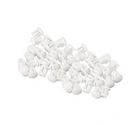 Tapones de Plástico para Orificios de 5mm, Tapones para Agujeros de Muebles Bloqueo Tapa de Inserción Tapones de Orificio de Panel para Gabinetes Máquinas Muebles (50 Piezas, Blanco)