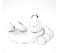 Tapones de protección auditiva: tapones de silicona mejorados con anillo de filtro, tiras de sellado de macaron y caja de almacenamiento de polipropileno