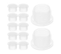 Tapones de repuesto para tapa de botella, 100 unidades, tapón de anillo para botellas de vino, macetas, tubos, tapón de sellado de drenaje, botella de plástico