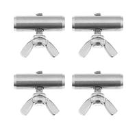 Tapones de riel de toldo de 8 mm para caravana, autocaravana, barco, camping, tienda de campaña, accesorios de acero inoxidable 25 x 8 mm