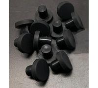 Tapones de Sellado for Orificios de Goma, Color Negro, de Silicona sólida, for Orificios Redondos de 2 a 14 mm, Tipo T (Color: Negro, tamaño: 13 mm (5 Unidades))(8.5mm(5pcs))