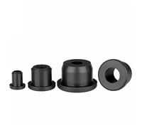 Tapones de silicona blanda negra for orificios, M3,3-M133,6 mm, for bobinas en T, tapas ciegas, insertos de tubos, tapones a prueba de polvo.(A3.3(E1.5mm)-50pcs)