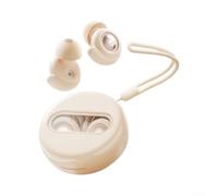 Tapones de silicona con cancelación de ruido para estudio del sueño, silicona suave, lavable, reutilizable, enfoque silencioso para viajes y oficina (blanco)