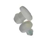 Tapones de silicona con cierre a presión, Junta de silicona con hebilla for orificio en forma T, 4,5 a 50,6 mm, multicolor, for sellado extremos ciegos(Transparent,7mm(20pcs))