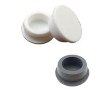 Tapones de silicona con cierre a presión, Tapón de silicona en forma T for orificios sellado, blanco y negro, 6,8 a 201,5 mm(Black,15 mm-5PCS)