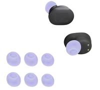 Tapones de silicona de repuesto para JBL Tune Buds, almohadillas de repuesto para auriculares in-ear, 6 unidades (morado)