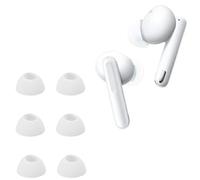 Tapones de silicona de repuesto para Oppo Enco Free2 /Enco Free 2i /Enco X, almohadillas de repuesto para auriculares in-ear, 6 unidades, color blanco