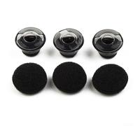 Tapones de silicona de repuesto para Plantronics para Voyager 5200 5220, diseñados para bloquear el ruido ambiental y proporcionar un ajuste cómodo durante el uso activo (3 piezas m (14 mm))