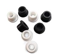 Tapones de silicona for orificios de 5-28 mm, color negro, resistentes a temperaturas de -40 °C a +250 °C.(15mm(Bore 6mm)-10pcs)