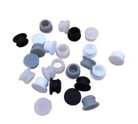 tapones de silicona para agujeros, Broche en el sellado de goma del extremo ciego casquillo agujero silicón 2.5mm~50.6m m(Transparent,8.5mm(5Pcs))