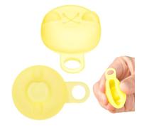 Tapones de silicona para botellas - Junta a prueba de fugas | reutilizables con apertura para pajitas | para al aire libre viajes en casa, 2 unidades de protectores de bebidas a prueba