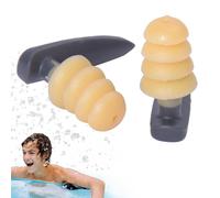 Tapones de silicona para los oídos, cómodos tapones para los oídos que evitan el oído del nadador, protección contra el agua, reutilizable, tapón de silicona flexible para natación, esnórquel y