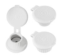 Tapones de vaciado de botellas - Tapas de botella invertidas selladas con conector de transferencia adaptador, juego de 3 piezas para lociones, champús, especias de cocina y aplicaciones versátiles