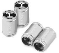 Tapones de Válvula de Neumático, 4 uds/Pack, Set de Tapones para Válvulas de Neumáticos de Aluminio Anodizado para Tesla Model 3