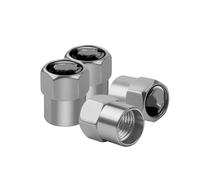 Tapones de válvula de neumático para Mazda 2 3 6 ATENZA 5 CR CW II GH CX-7 ER MX-5 Vástago Válvula Neumático Coche Tapas Aire Cubierta Hermética Antirrobo(Silver)