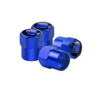 Tapones de válvula de neumático para Mazda 2 3 6 ATENZA 5 CR CW II GH CX-7 ER MX-5 Vástago Válvula Neumático Coche Tapas Aire Cubierta Hermética Antirrobo(Blue)