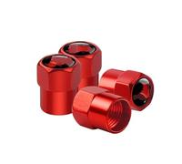 Tapones de válvula de neumático para Mazda 2 3 6 ATENZA 5 CR CW II GH CX-7 ER MX-5 Vástago Válvula Neumático Coche Tapas Aire Cubierta Hermética Antirrobo(Red)