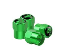 Tapones de válvula de neumático para Mazda 2 3 6 ATENZA 5 CR CW II GH CX-7 ER MX-5 Vástago Válvula Neumático Coche Tapas Aire Cubierta Hermética Antirrobo(Green)