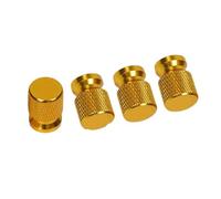 Tapones de válvula metálicos para Geely para Atlas para Coolray para Emgrand EC7 EC8 X7 EX7 CK2 CK3 GL GS Tapas Válvula Neumático Rueda Cubiertas Vástago(Gold)