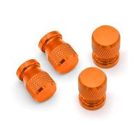 Tapones de válvula metálicos para Geely para EMGRAND para Atlas para Coolray EC7 EC8 GS GC GX para Boyue Cubiertas De Tapa Válvula Neumático Rueda Coche(A Orange)