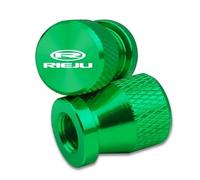 Tapones de Válvula Motocicletas Tapas CNC Antipol para Aventura 500 500I 125 Moto Tapones De Válvula Aluminio CNC para Llanta Motocicleta, Tapa Hermética (2 Unidades)(Green)