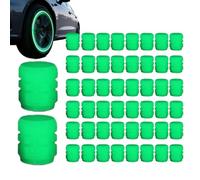 Tapones de válvula para neumáticos de coche, 50 unidades que brillan en la | Tapones de válvula para neumáticos de coche y motocicleta para automóviles, conducción, noche, exterior, garaje, deportes