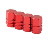 Tapones de válvula Schrader para Fiat Punto para Seat Leon FR Ibiza Altea Exeo Válvulas Neumáticos Ruedas Coche Tapones Aire Vástago Neumático(Red)