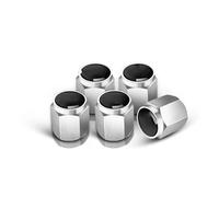 Tapones de válvula universales para Aston para Martin DBS Superleggera DB5 DB9 One-77 Tapa De Vástago Válvula Neumático Coche Cubierta Rueda(5pc-Black)