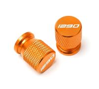 Tapones de válvulas de Moto para KT@&M Adventure 990 1050 1090 1190 1290 Super Motorcycle Tire Valve Tire Air Port Stem Cover Cap Airtight Covers(1290 Orange)
